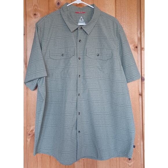 Gerry Men's XXL Button Up Outdoor Performance Fabric Camp Shirt Hiking Fishing - Picture 3 of 7